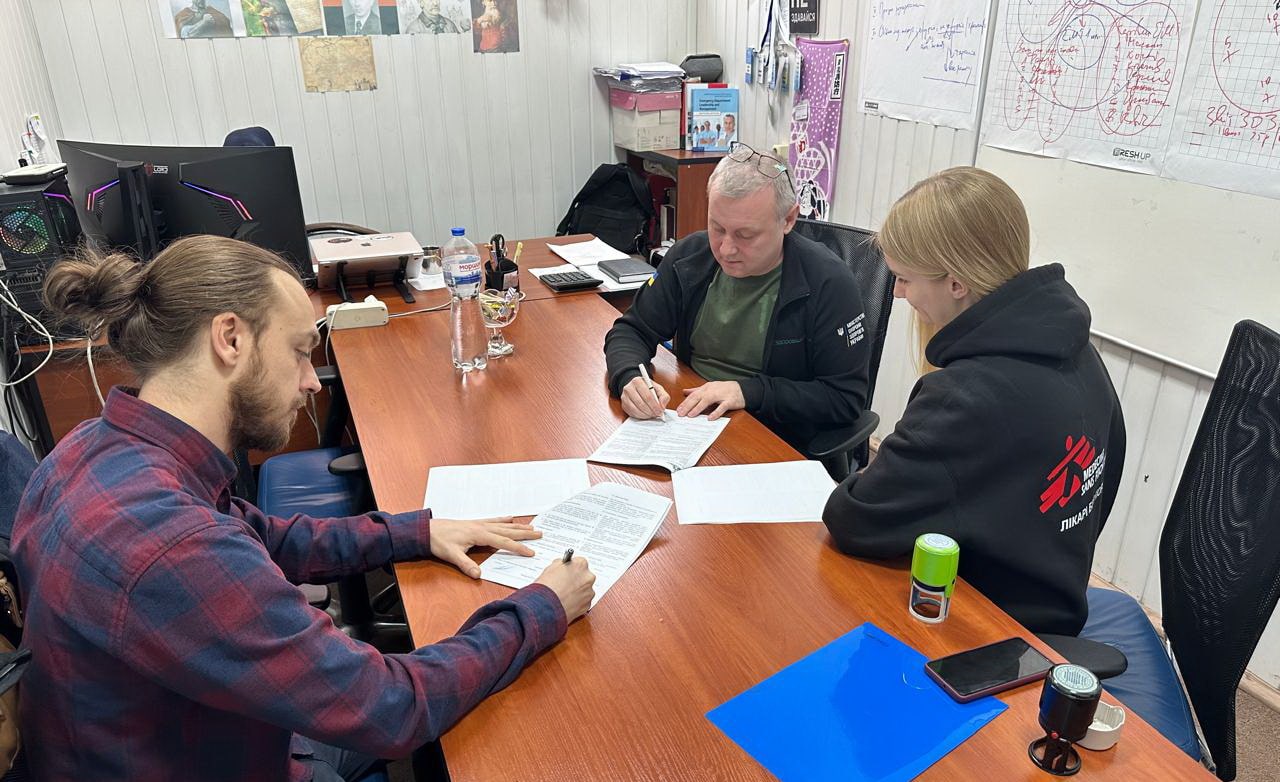 Підписання меморандуму з Лікарями без кордонів
